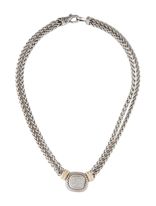 David Yurman Diamond Albion Double Strand Necklace