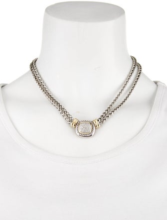 David Yurman Diamond Albion Double Strand Necklace