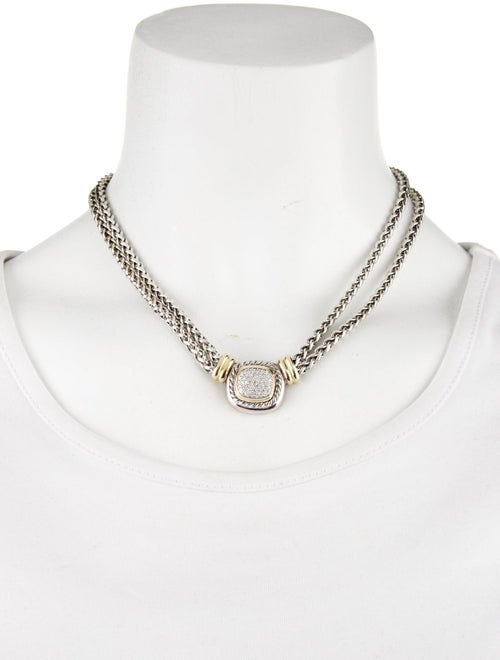 David Yurman Diamond Albion Double Strand Necklace