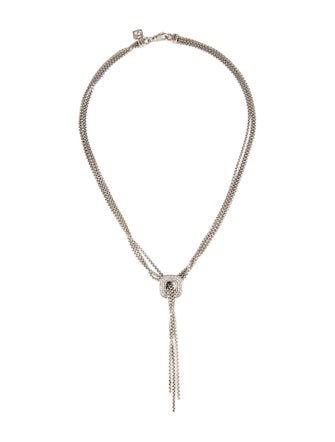 David Yurman Diamond Waterfall Lariat Necklace