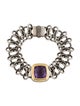David Yurman Two-Tone Amethyst Chainmail Bracelet