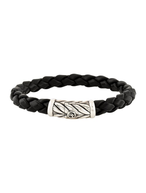 David Yurman Leather Braided Chevron Bracelet