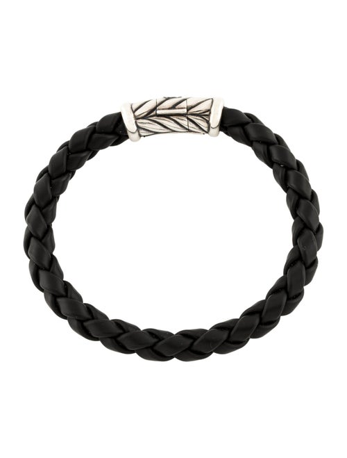 David Yurman Leather Braided Chevron Bracelet