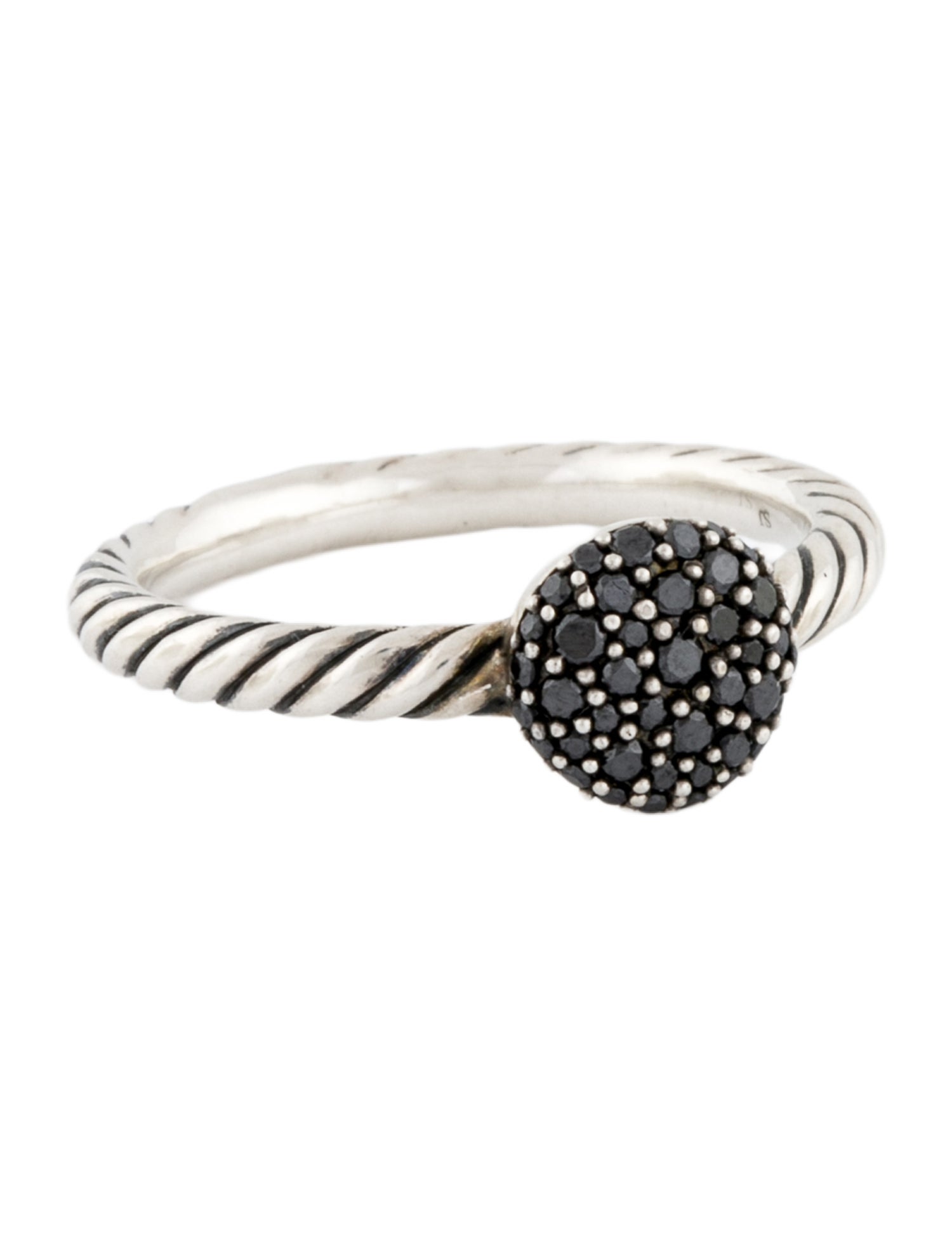 David Yurman Diamond Petite Cable Ring