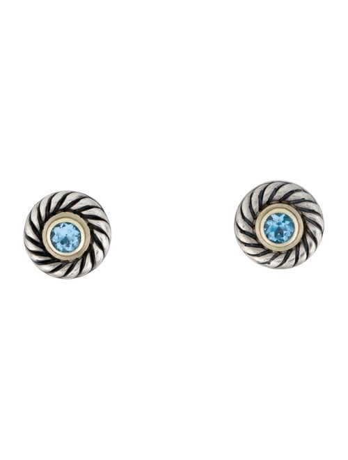 David Yurman Topaz Cookie Stud Earrings