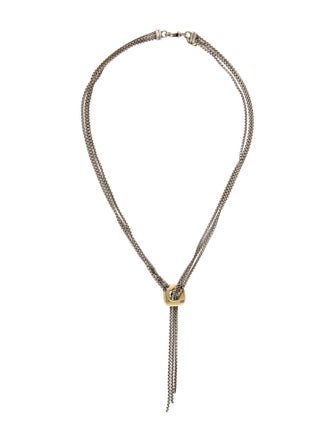 David Yurman Two-Tone Waterfall Lavalier Necklace