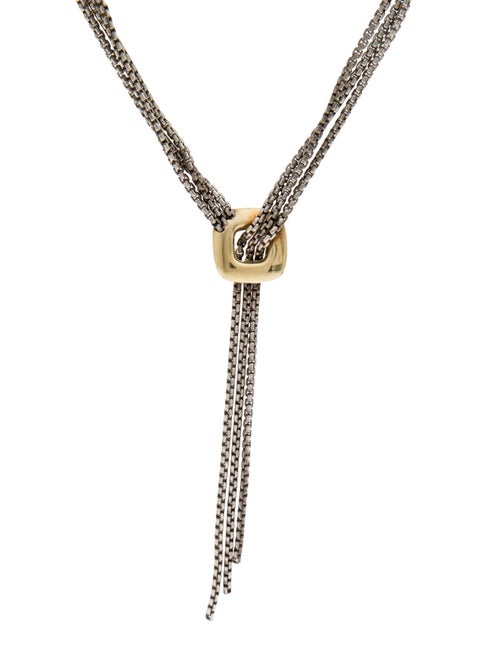 David Yurman Two-Tone Waterfall Lavalier Necklace