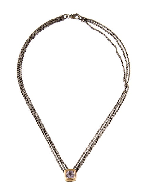 David Yurman Amethyst Albion Pendant Necklace