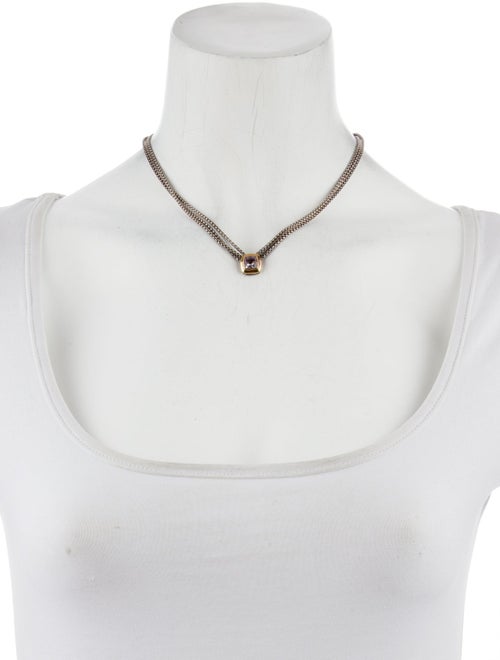 David Yurman Amethyst Albion Pendant Necklace