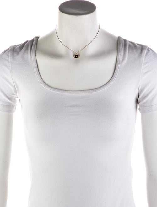 David Yurman 18K Diamond 'J' Initial Charm Necklace