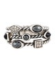 David Yurman Diamond, Onyx & Hematite Three-Row Confetti Ring