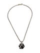 David Yurman Onyx & Diamond Cable Wrap Pendant Necklace