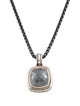 David Yurman Hematite Albion Enhancer Pendant Necklace