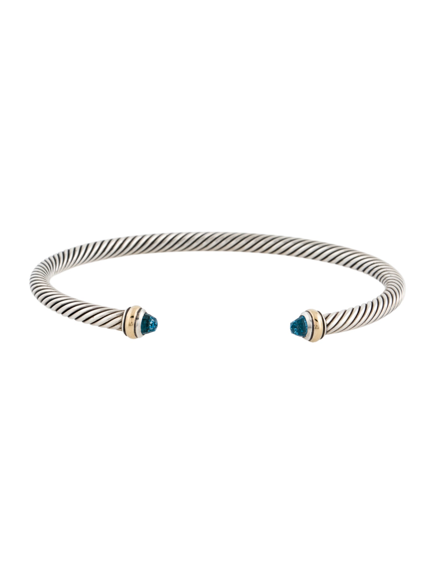 David Yurman Topaz Classic Cable Cuff Bracelet