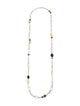 David Yurman Pearl & Multistone Long Necklace