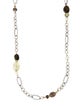 David Yurman Pearl & Multistone Long Necklace