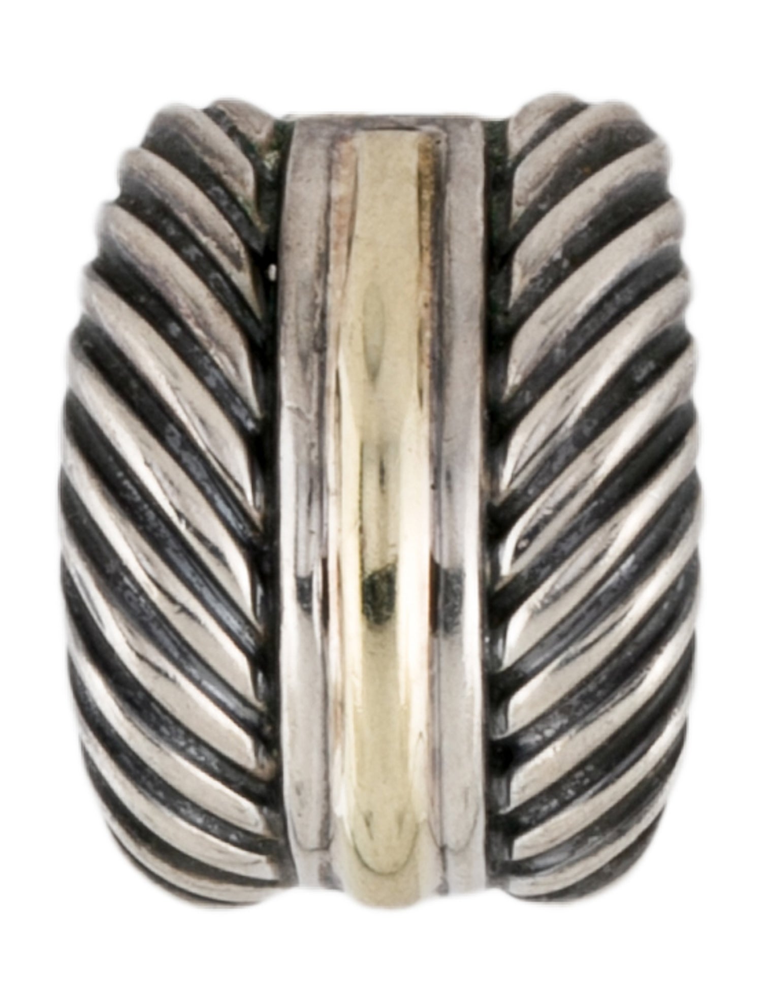 David Yurman Two-Tone Cable Earclips