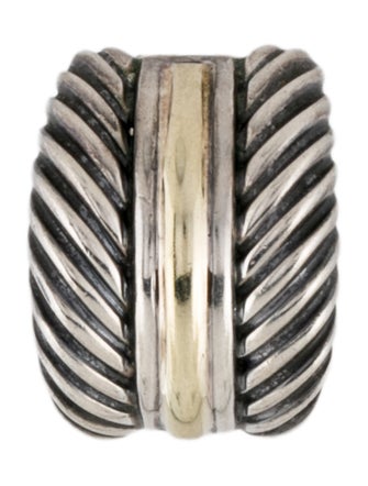 David Yurman Two-Tone Cable Earclips