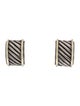 David Yurman Two-Tone Cable Earclip Earrings