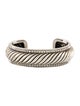 David Yurman Diamond Sculpted Cable Cuff Bracelet