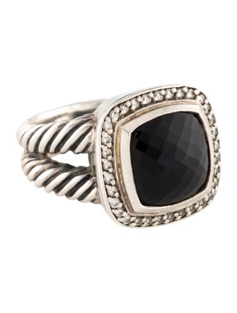David Yurman Onyx & Diamond Albion Ring