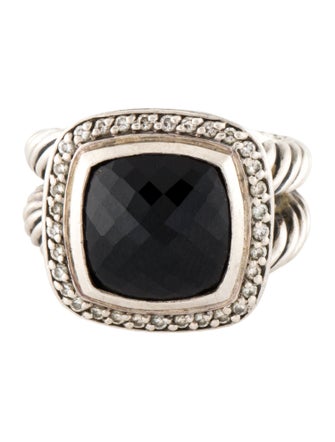 David Yurman Onyx & Diamond Albion Ring