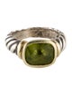 David Yurman Peridot Noblesse Cable Cocktail Ring