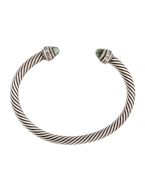 David Yurman Prasiolite & Diamond Classic Cable Cuff