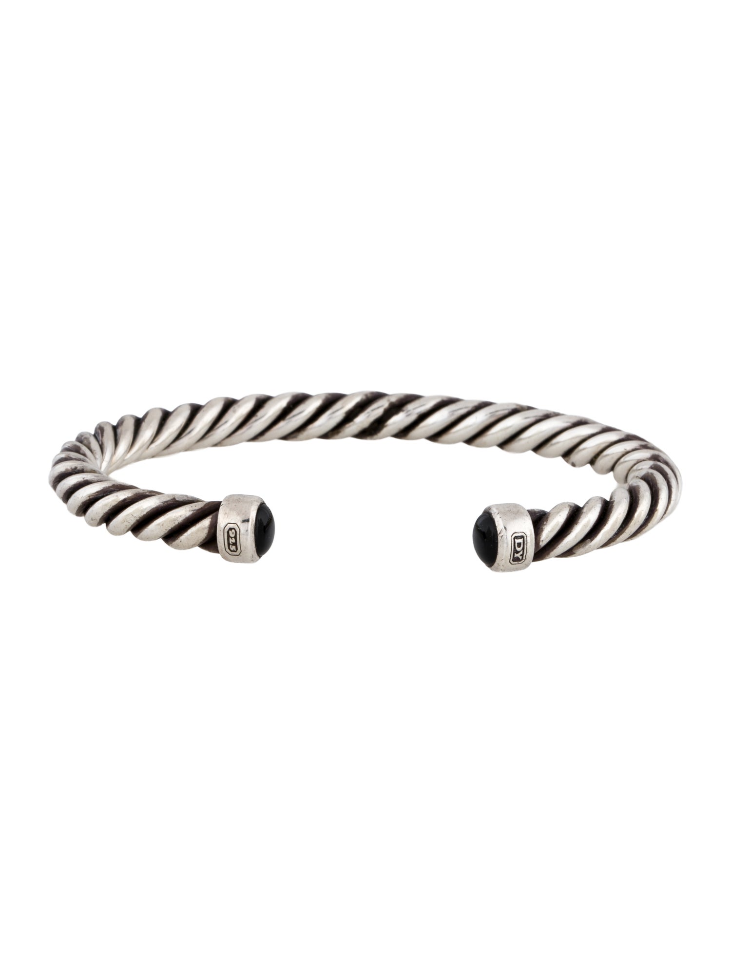 David Yurman Onyx Cable Cuff Bracelet