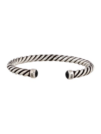 David Yurman Onyx Cable Cuff Bracelet