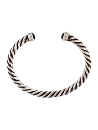 David Yurman Onyx Cable Cuff Bracelet