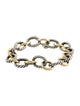 David Yurman Two-Tone Oval Link Chain Bracelet