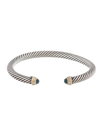 David Yurman Two-Tone Topaz Cuff Bracelet