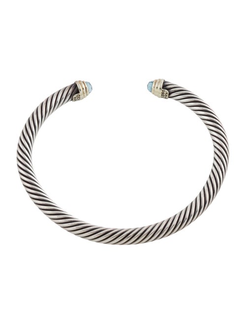 David Yurman Two-Tone Topaz Cuff Bracelet