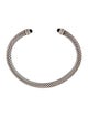 David Yurman Onyx & Diamond Classic Cable Bracelet