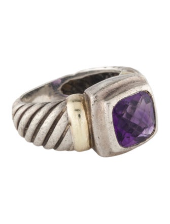David Yurman Amethyst Cable Ring