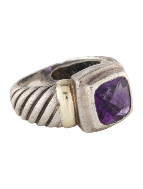 David Yurman Amethyst Cable Ring