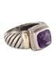 David Yurman Amethyst Cable Ring