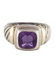 David Yurman Amethyst Cable Ring