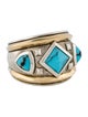 David Yurman Turquoise Bold Renaissance Wide Band