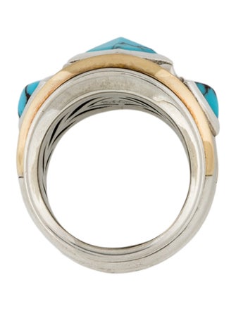 David Yurman Turquoise Bold Renaissance Wide Band