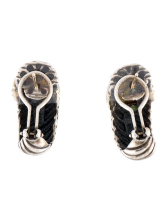 David Yurman Two-Tone Cable Shrimp Earclips