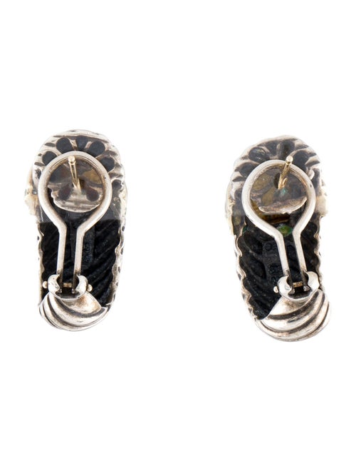 David Yurman Two-Tone Cable Shrimp Earclips