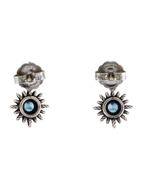 David Yurman Topaz Starburst Drop Earrings