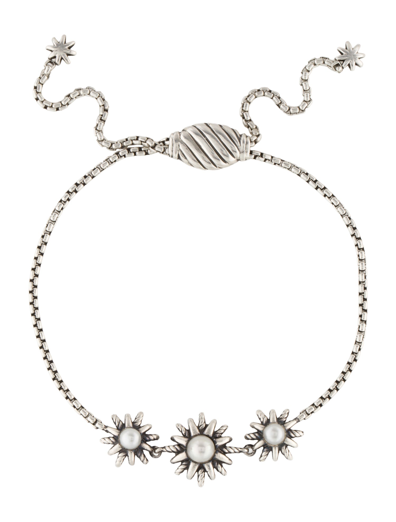 David Yurman Pearl Starburst Station Bracelet