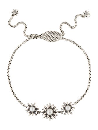 David Yurman Pearl Starburst Station Bracelet
