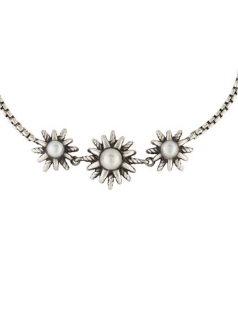 David Yurman Pearl Starburst Station Bracelet