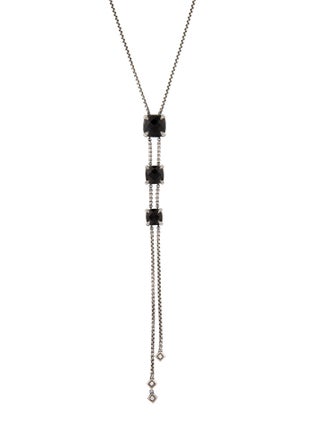 David Yurman Onyx & Diamond Châtelaine® Y Necklace
