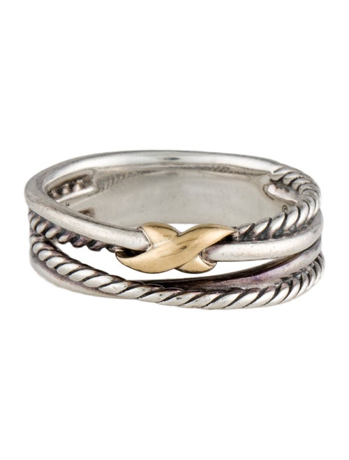 David Yurman Two-Tone X Crossover Band