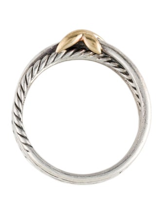 David Yurman Two-Tone X Crossover Band